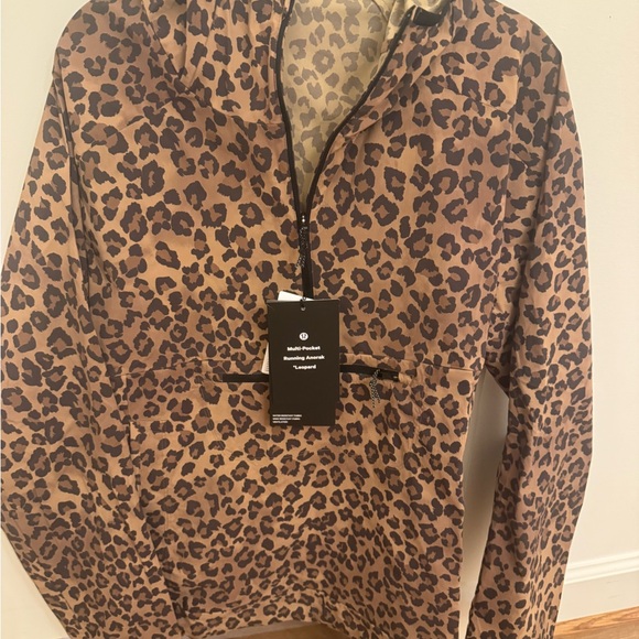 lululemon athletica Jackets & Blazers - lululemon Leopard Print Jacket in Brown and Tan NWT